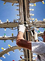 Luminarie in allestimento - 3 Novembre