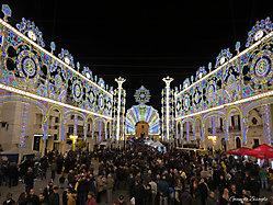 Luminarie a San TRIFONE - day and night