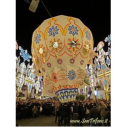 Festa Patronale 2012 - il Quadro, le Luminarie e la Mongolfiera